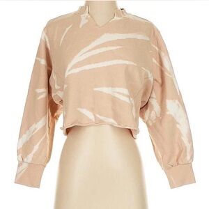 Wild Fable Beige Tie-Dye Sweatshirt